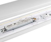 Pragmalux LED Batten Lumea IP44 Prisma 120cm max.39W 5538-5770lm 3000-4000K 2-CCT (2x36W) wit  5x2,5mm doorvoerbedrading DALI2+ noodmodule zelftest 1uur-6