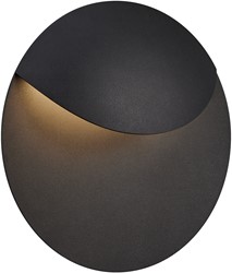 DLC Decoratieve Wandlamp Dario Zwart IP54 11W 130lm 3000K Niet Dimbaar