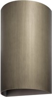 Pragmalux wandarmatuur Waldo Halfrond up/down bronze RAL7048 - incl. GU10 Fitting