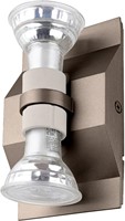Pragmalux wandarmatuur Waldo Rechthoek up/down bronze RAL7048 - incl. GU10 Fitting-1