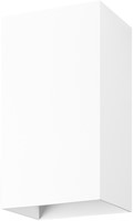 Pragmalux wandarmatuur Waldo Rechthoek up/down wit RAL9003 - incl. GU10 Fitting
