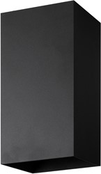 Pragmalux wandarmatuur Waldo Rechthoek up/down zwart RAL9004 - incl. GU10 Fitting