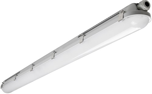 Pragmalux LED TL Waterdicht Armatuur Essence Classic G3 IP66 120cm 22-39W 3100-5400lm 3CCT 3000-4000-6500K 4x2,5mm Dvb (2x36W)+ Bewegingssensor &  Noodmodule 3uur zelftest & manueel