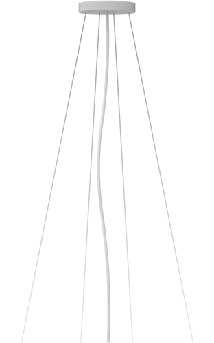 Pragmalux LED Opbouw-/pendelarmatuur Zalo 900mm Pendelset Wit
